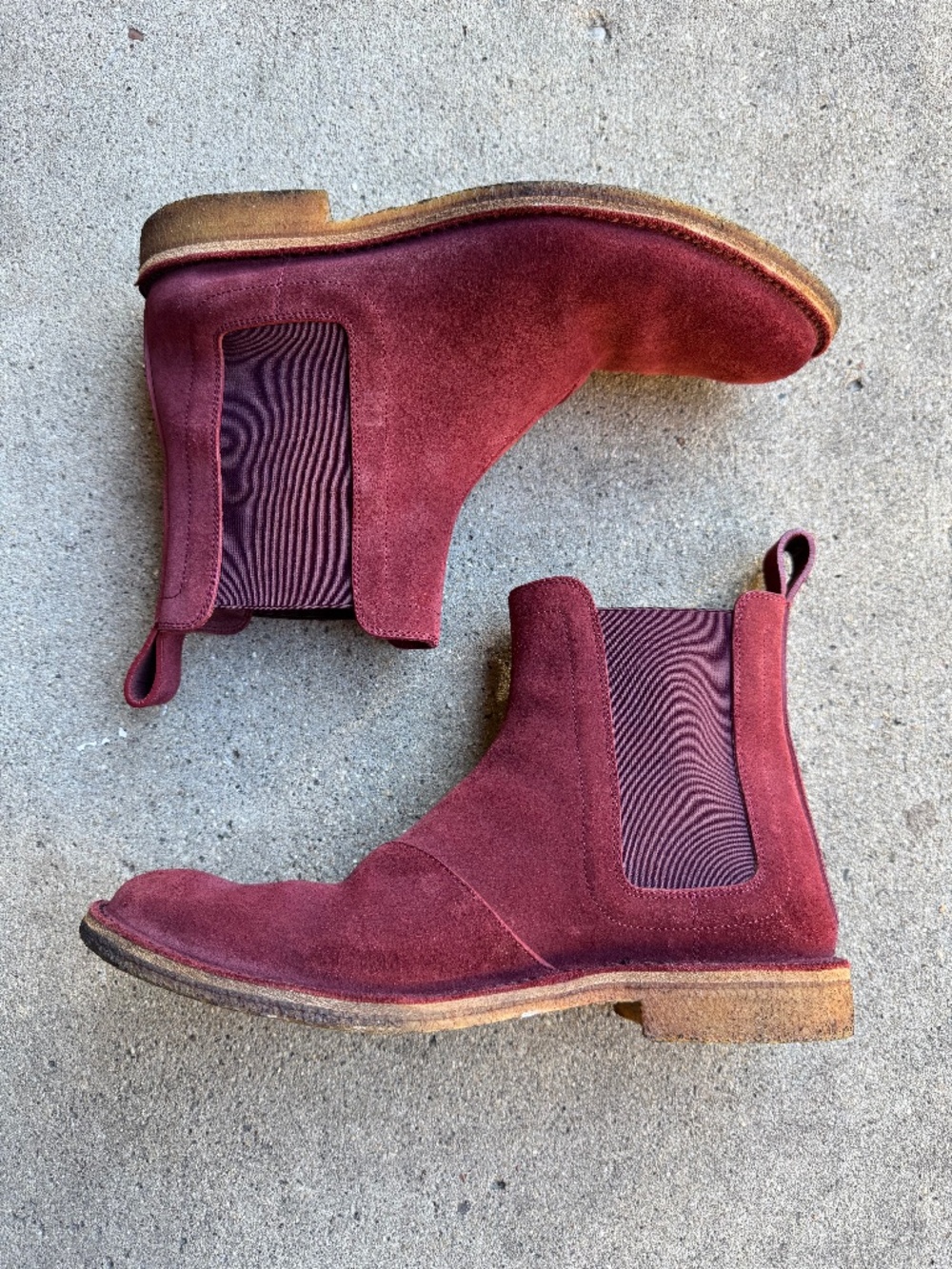 authentic bottega veneta 16-18 suede chelsea boots